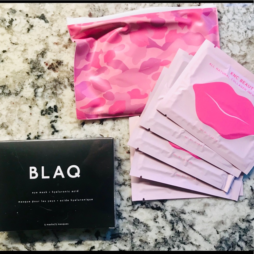NWT Lip Collagen Infused Mask & BLAQ Hydrogel